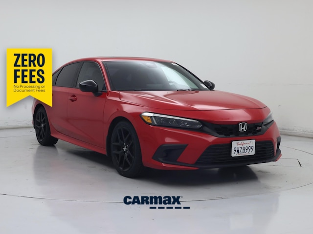 Red 2023 Honda Civic Sedan Front-Wheel Drive Manual