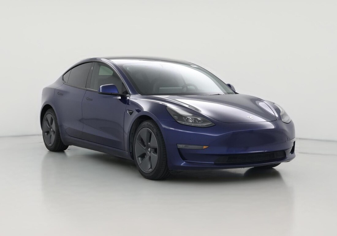2022 Tesla Model 3 Long Range All-Wheel Drive in Blue — CarMax photo