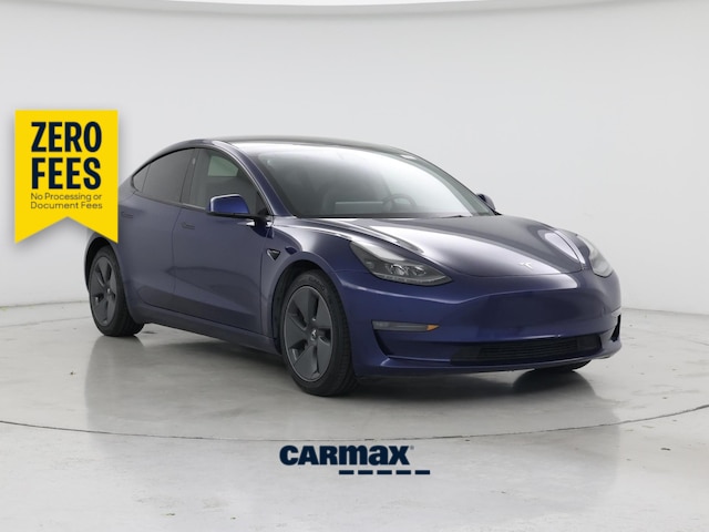 Blue 2022 Tesla Model 3 Sedan All-Wheel Drive Automatic