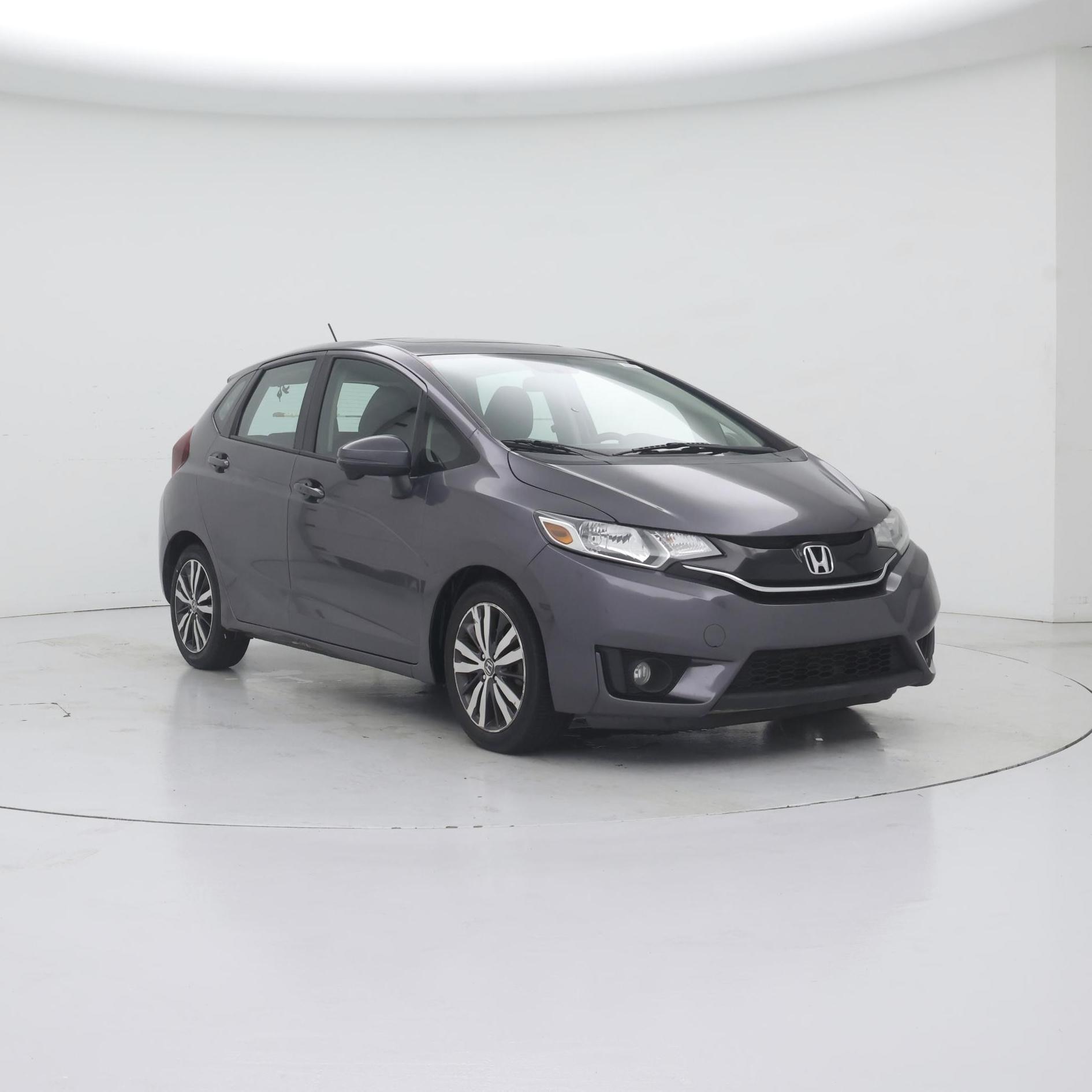 Gray 2015 Honda Fit Hatchback Front-Wheel Drive Automatic