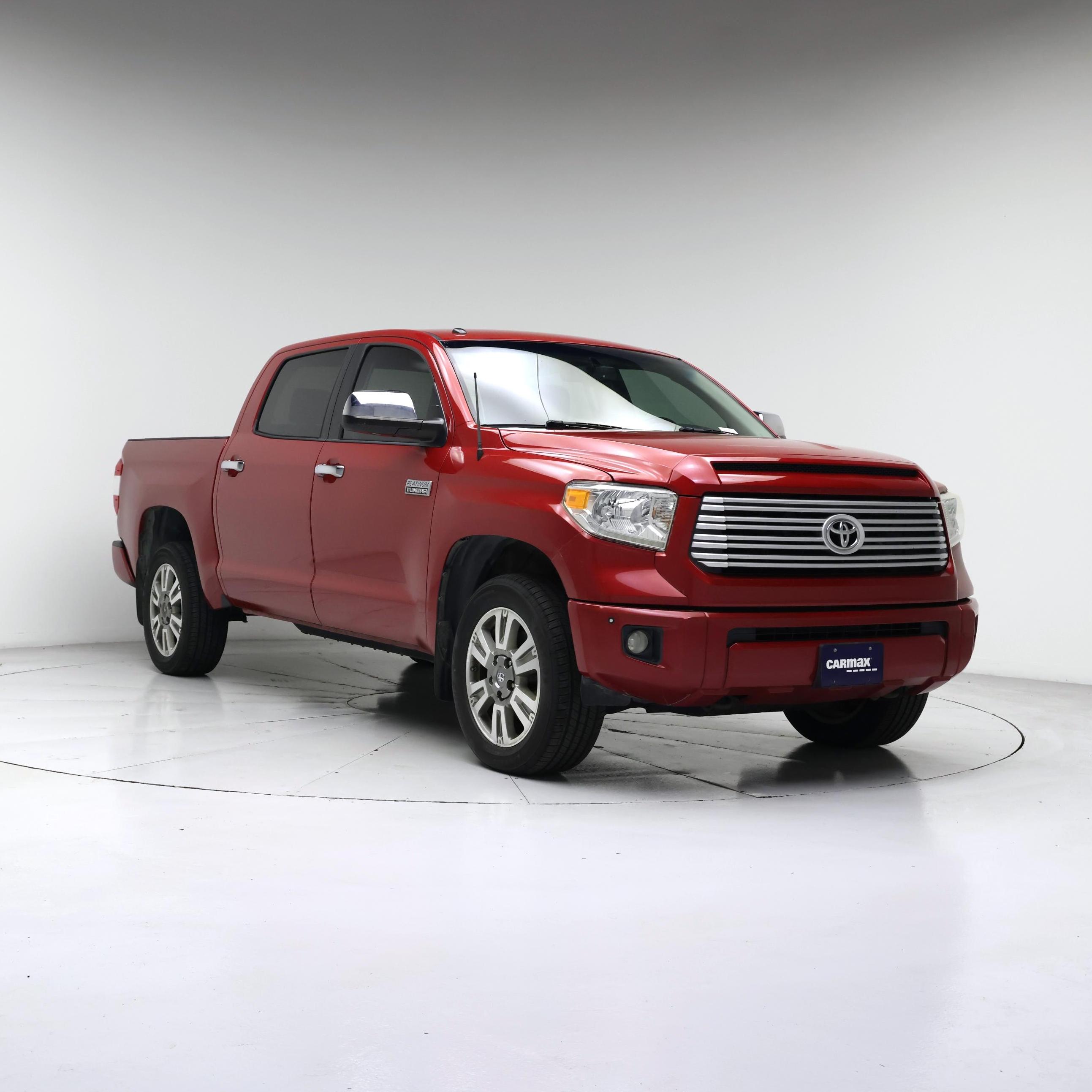 Red 2017 Toyota Tundra Pickup Truck Four-Wheel Drive Automatic