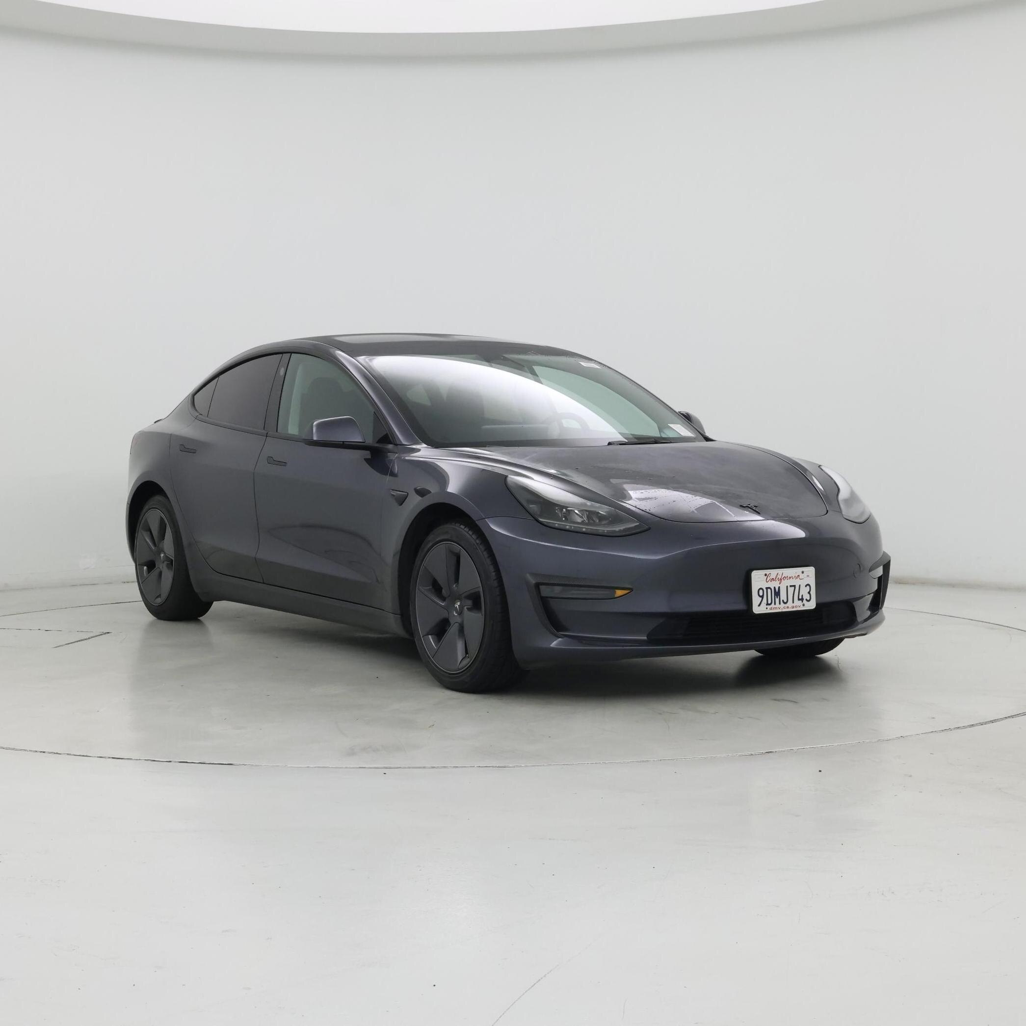 Gray 2023 Tesla Model 3 Sedan Rear-Wheel Drive Automatic