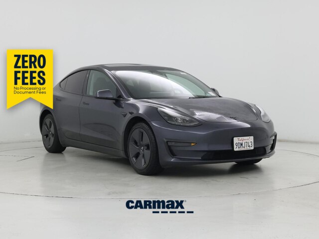 Gray 2023 Tesla Model 3 Sedan Rear-Wheel Drive Automatic