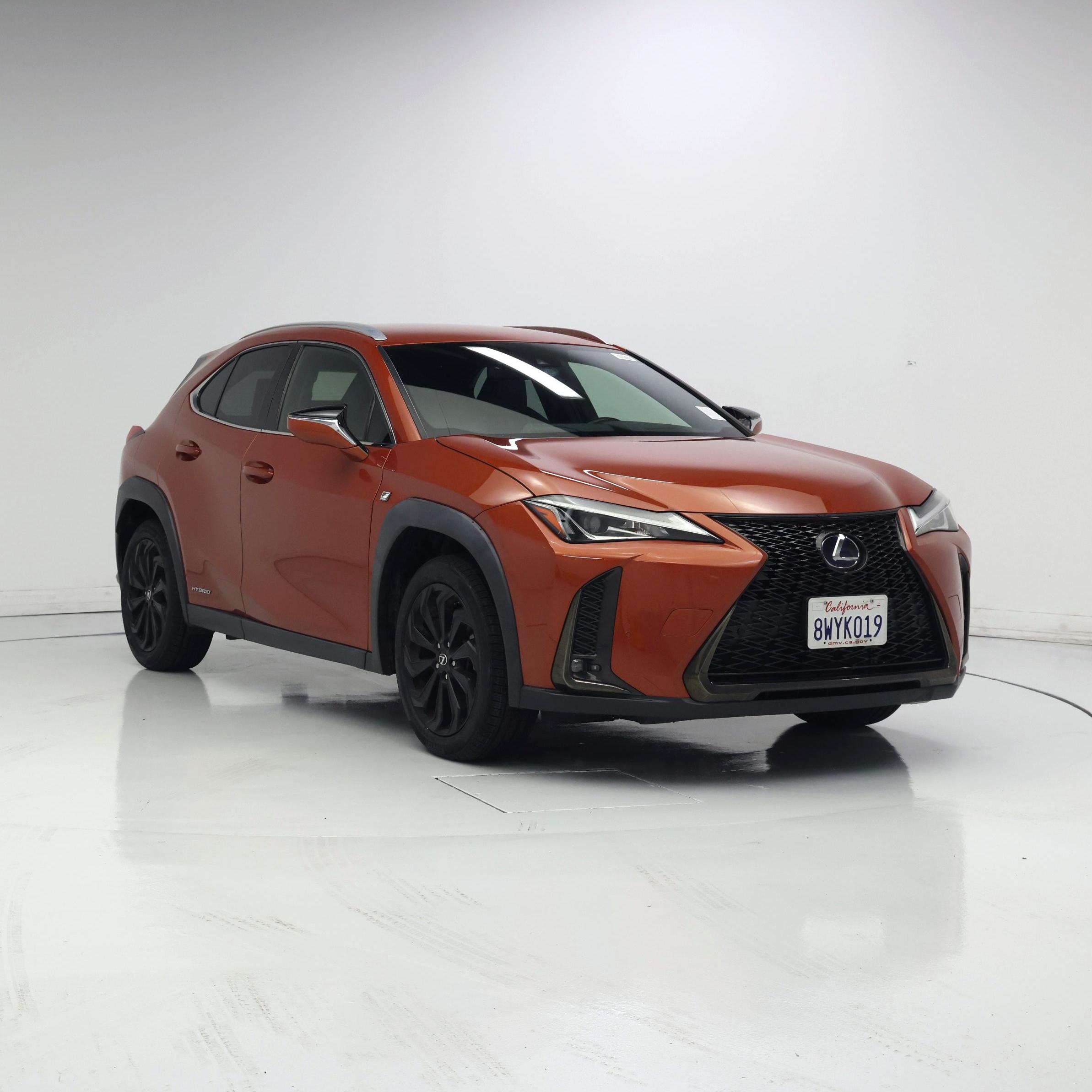 Orange 2021 Lexus UX Hybrid SUV / Crossover All-Wheel Drive Automatic