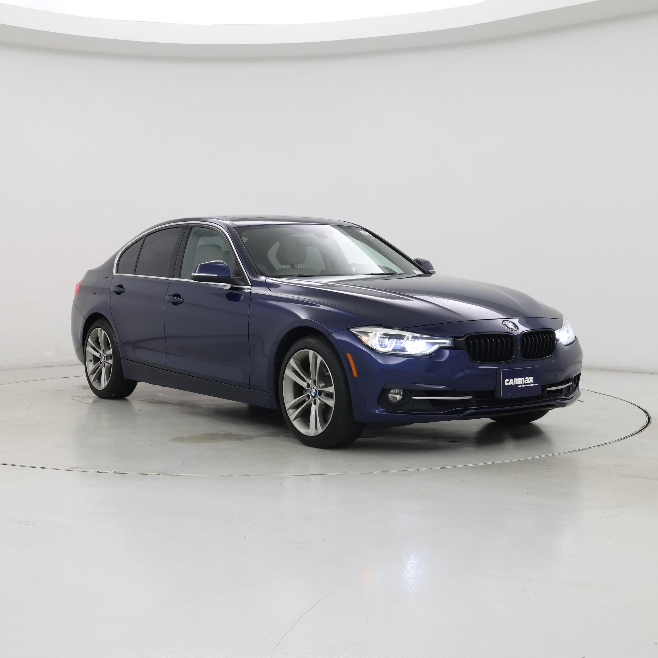 Blue 2017 BMW 3 Series Sedan Rear-Wheel Drive Automatic