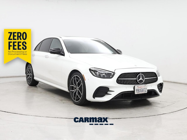 White 2022 Mercedes-Benz E-Class Sedan Rear-Wheel Drive Automatic
