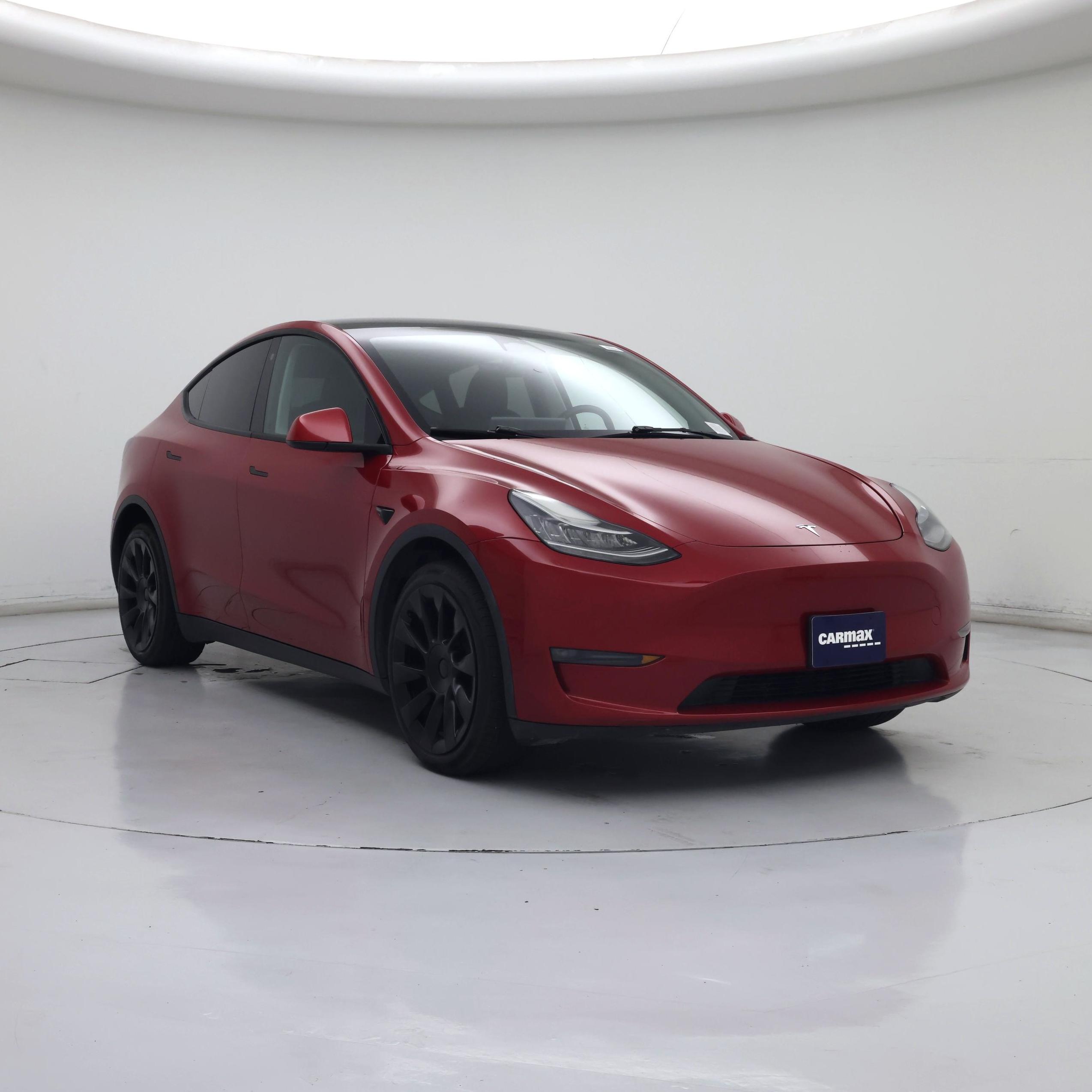 Red 2022 Tesla Model Y SUV / Crossover All-Wheel Drive Automatic
