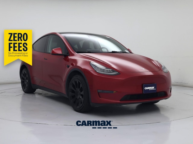 Red 2022 Tesla Model Y SUV / Crossover All-Wheel Drive Automatic