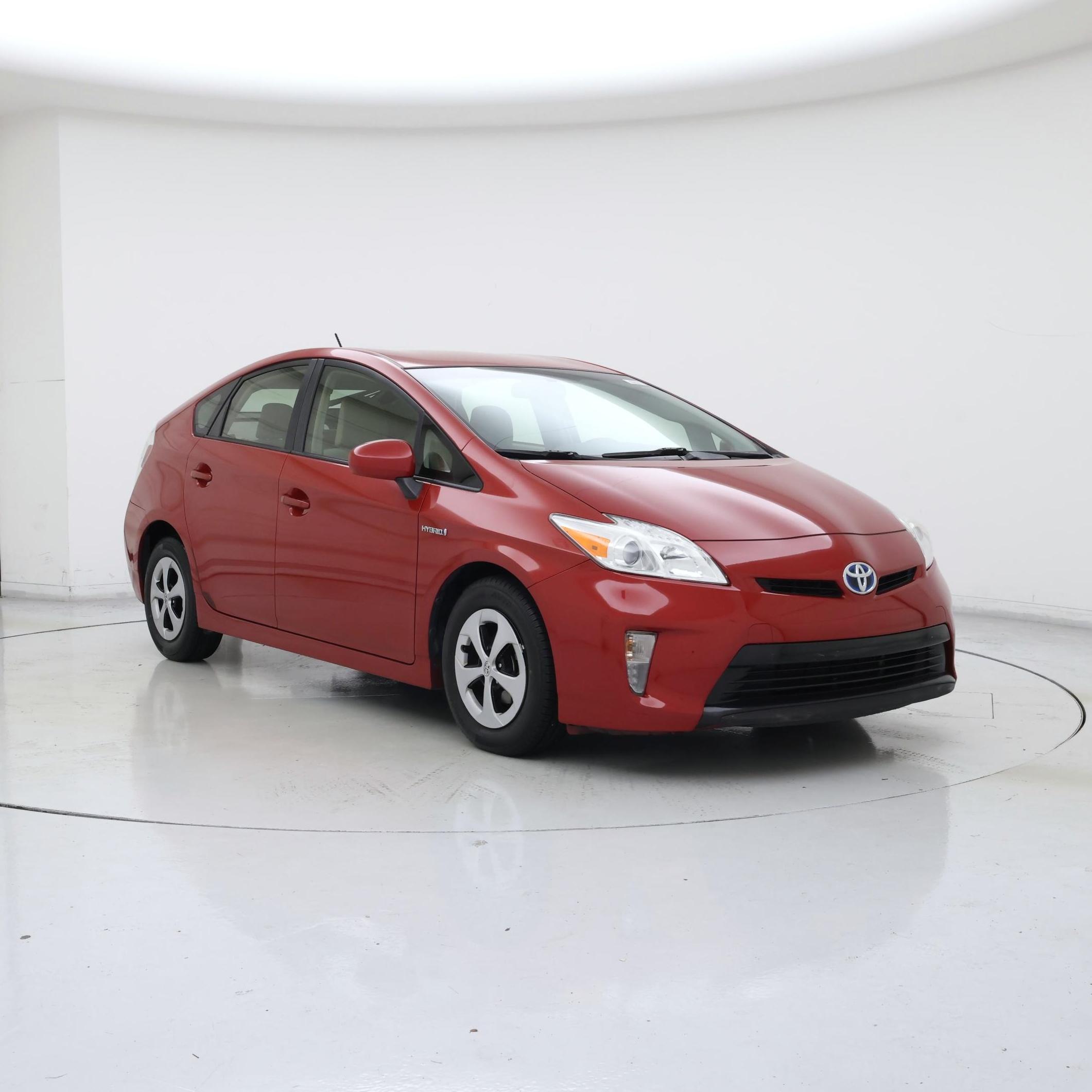 Red 2014 Toyota Prius Hatchback Front-Wheel Drive Automatic