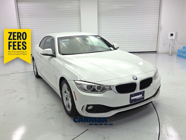 White 2015 BMW 4 Series Convertible Rear-Wheel Drive Automatic