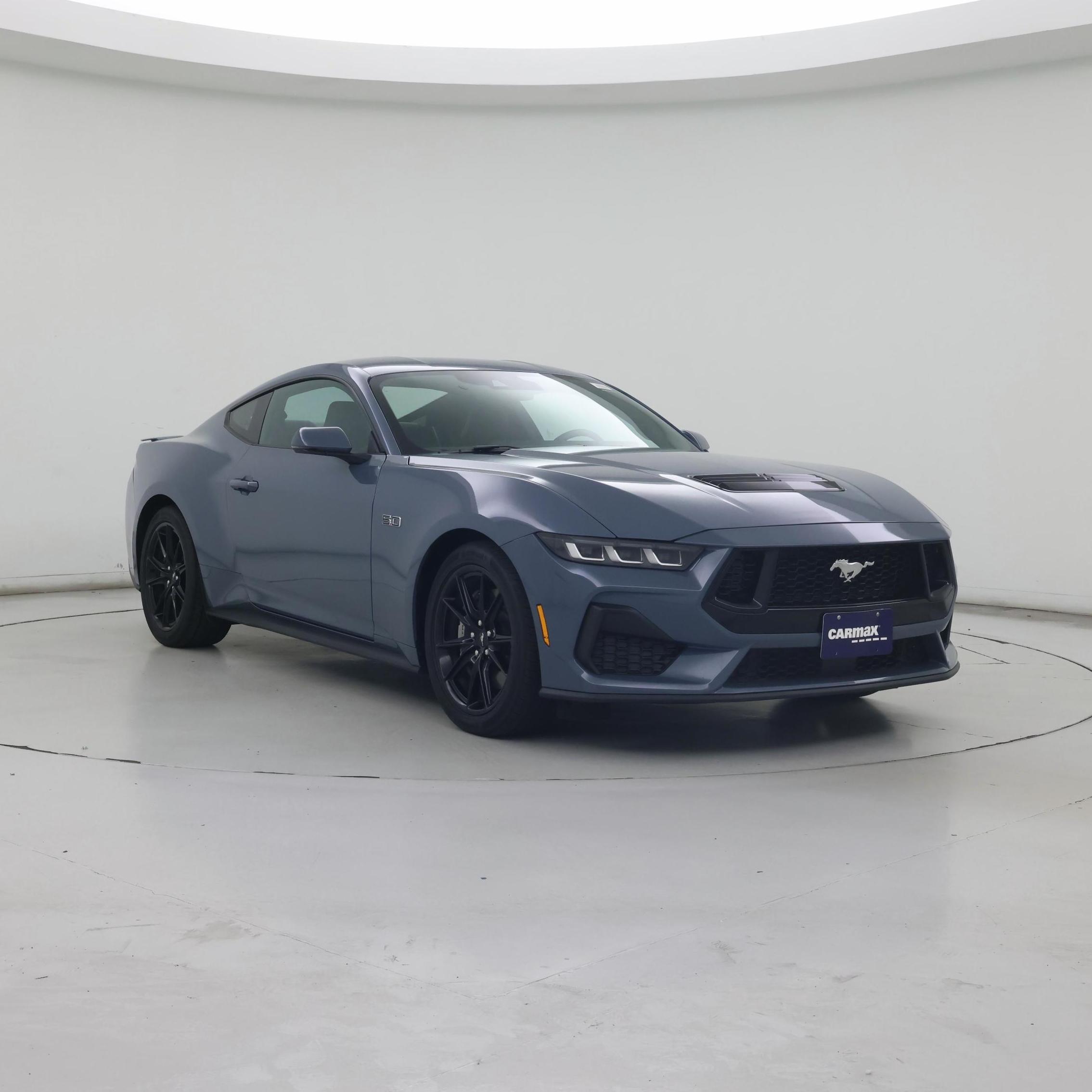 Blue 2024 Ford Mustang Coupe Rear-Wheel Drive Automatic