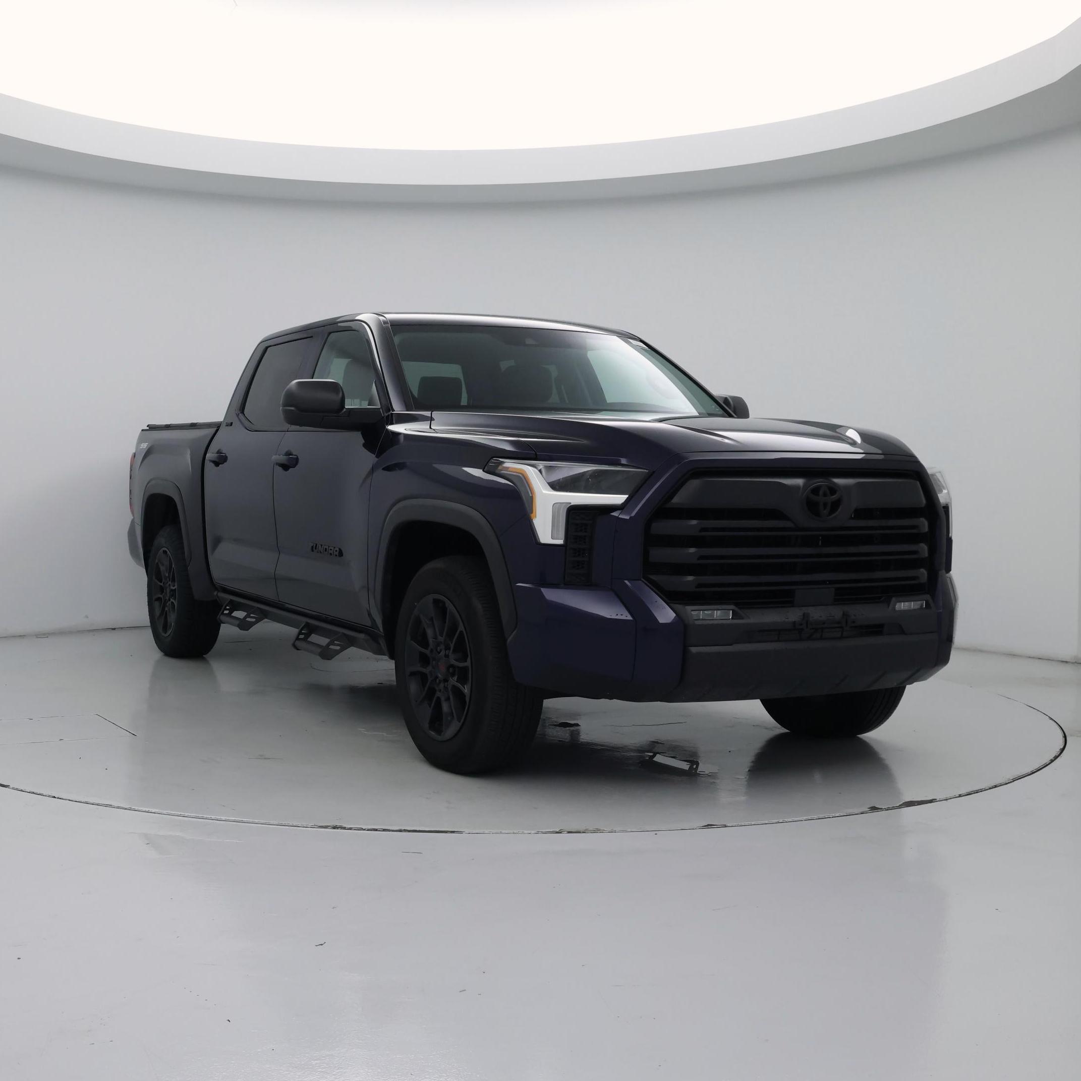 Blue 2024 Toyota Tundra Pickup Truck Four-Wheel Drive Automatic