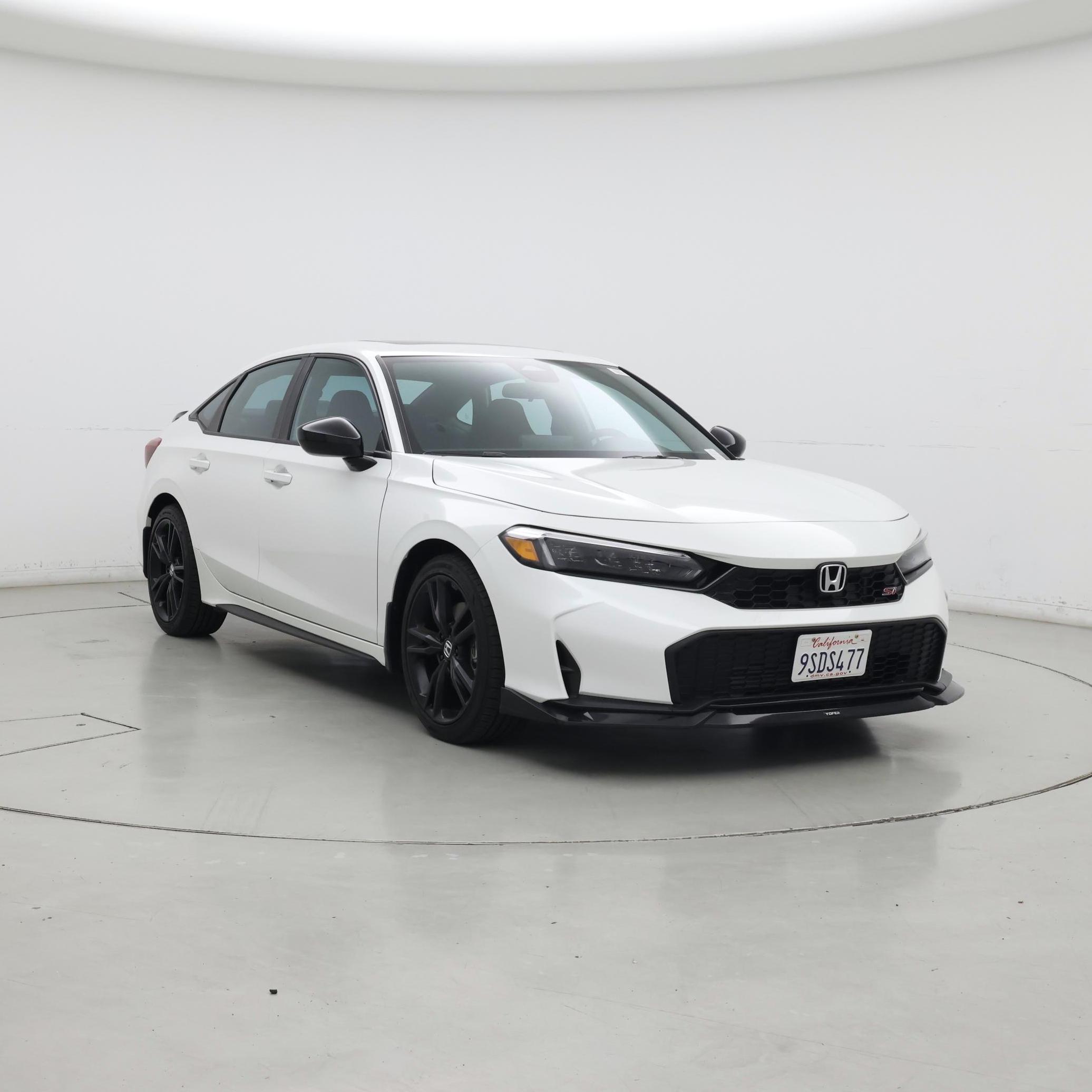 White 2025 Honda Civic Sedan Front-Wheel Drive Manual