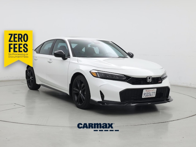 White 2025 Honda Civic Sedan Front-Wheel Drive Manual