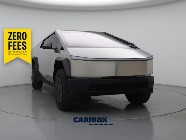 Silver 2024 Tesla Cybertruck Pickup Truck All-Wheel Drive Automatic