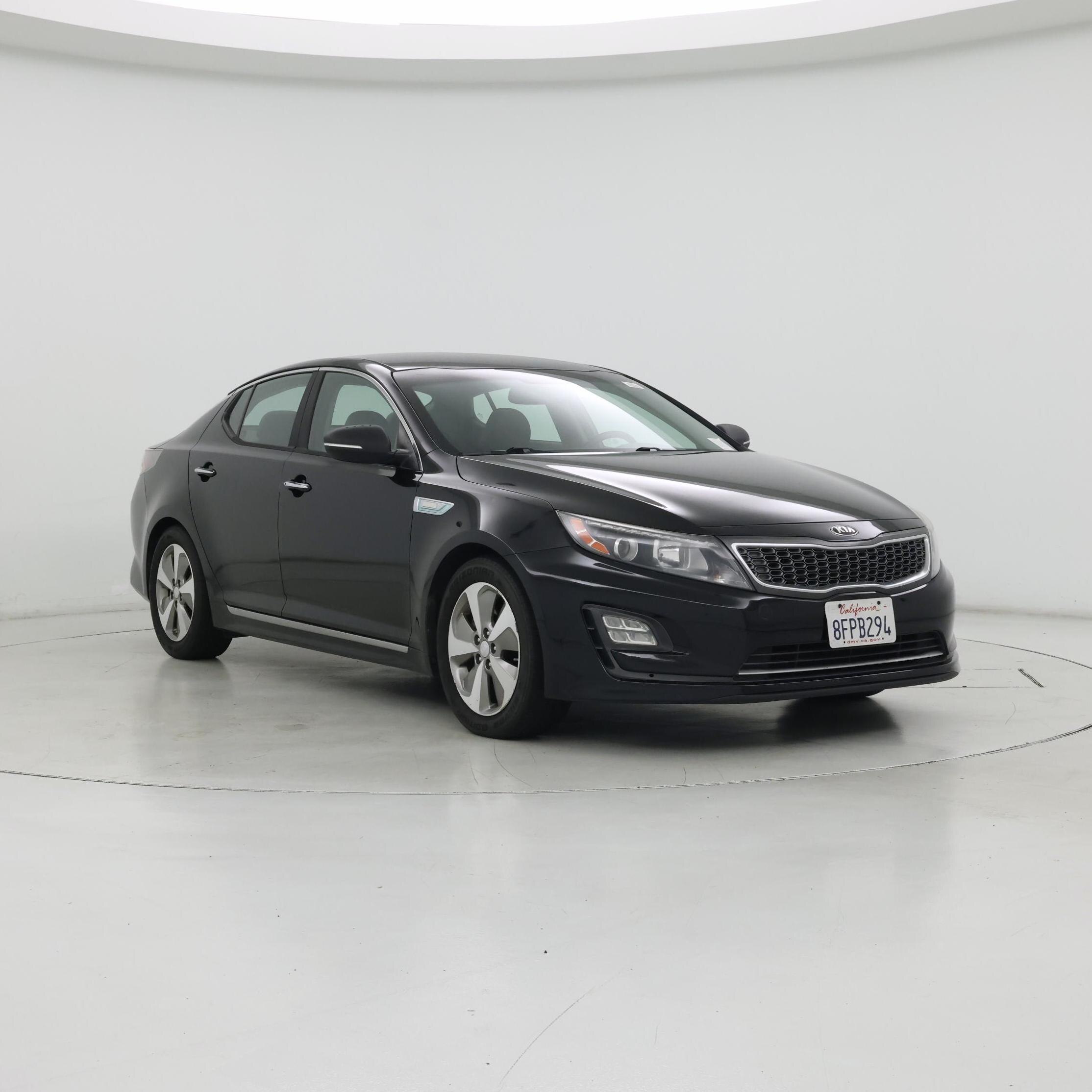 Black 2014 Kia Optima Hybrid Sedan Front-Wheel Drive Automatic