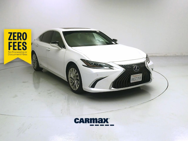 White 2021 Lexus ES Hybrid Sedan Front-Wheel Drive Automatic