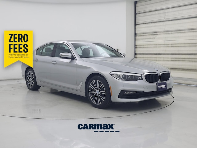 Silver 2018 BMW 5 Series Sedan Rear-Wheel Drive Automatic
