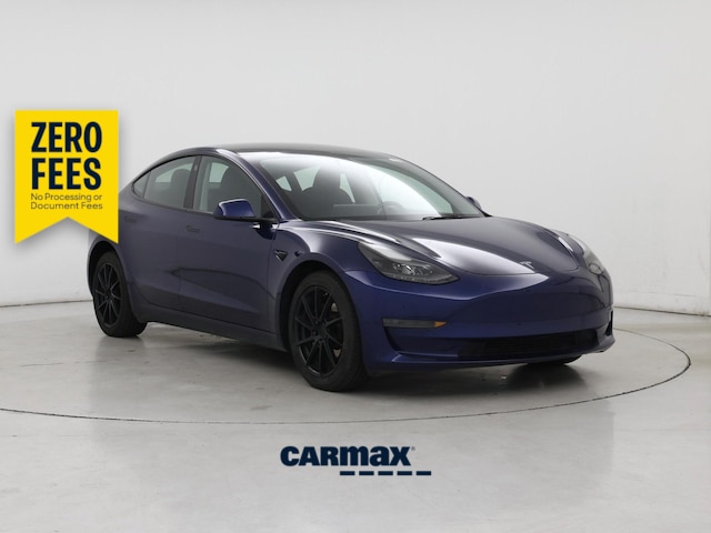 Blue 2023 Tesla Model 3 Sedan Rear-Wheel Drive Automatic