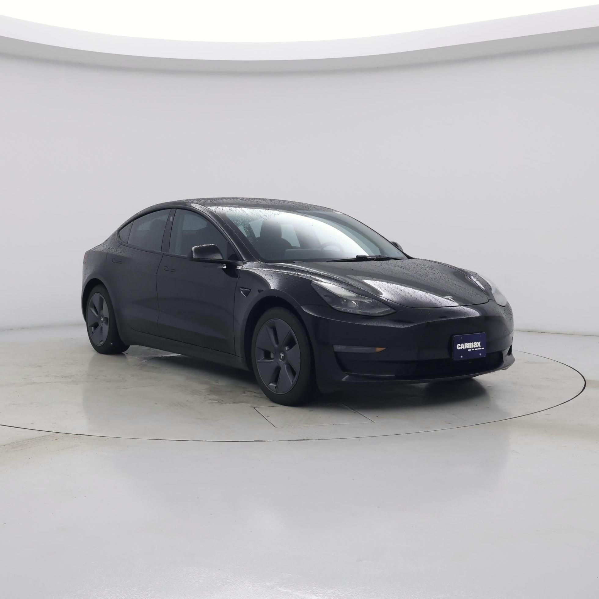Black 2022 Tesla Model 3 Sedan All-Wheel Drive Automatic