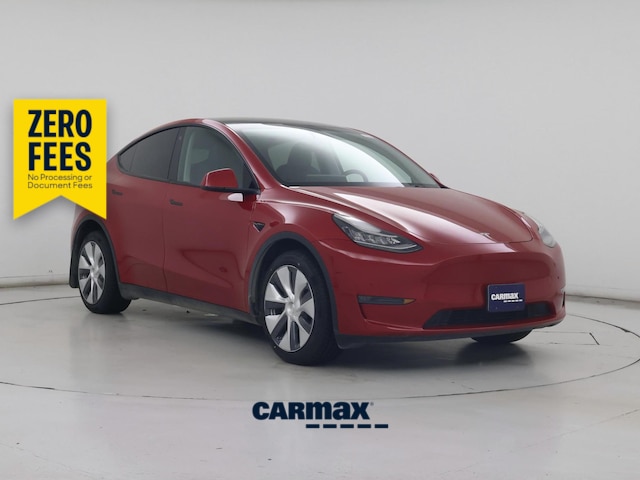 Red 2023 Tesla Model Y SUV / Crossover All-Wheel Drive Automatic