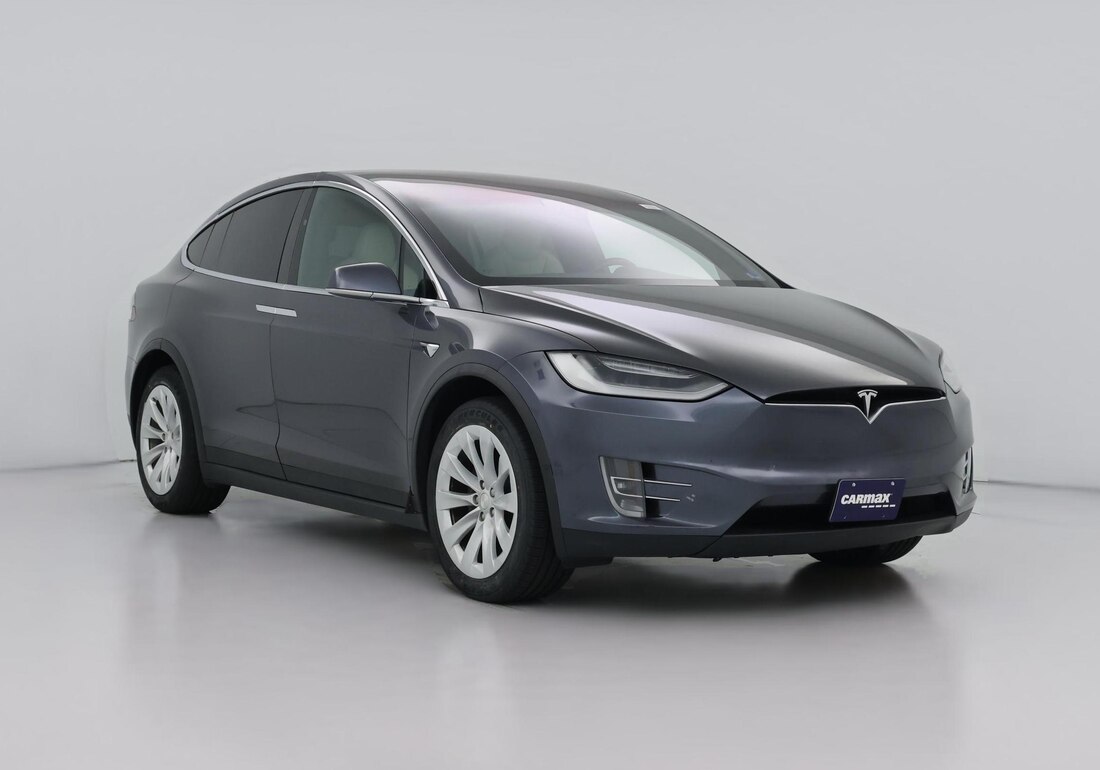 2020 Tesla Model X Long Range Plus in Gray — CarMax photo