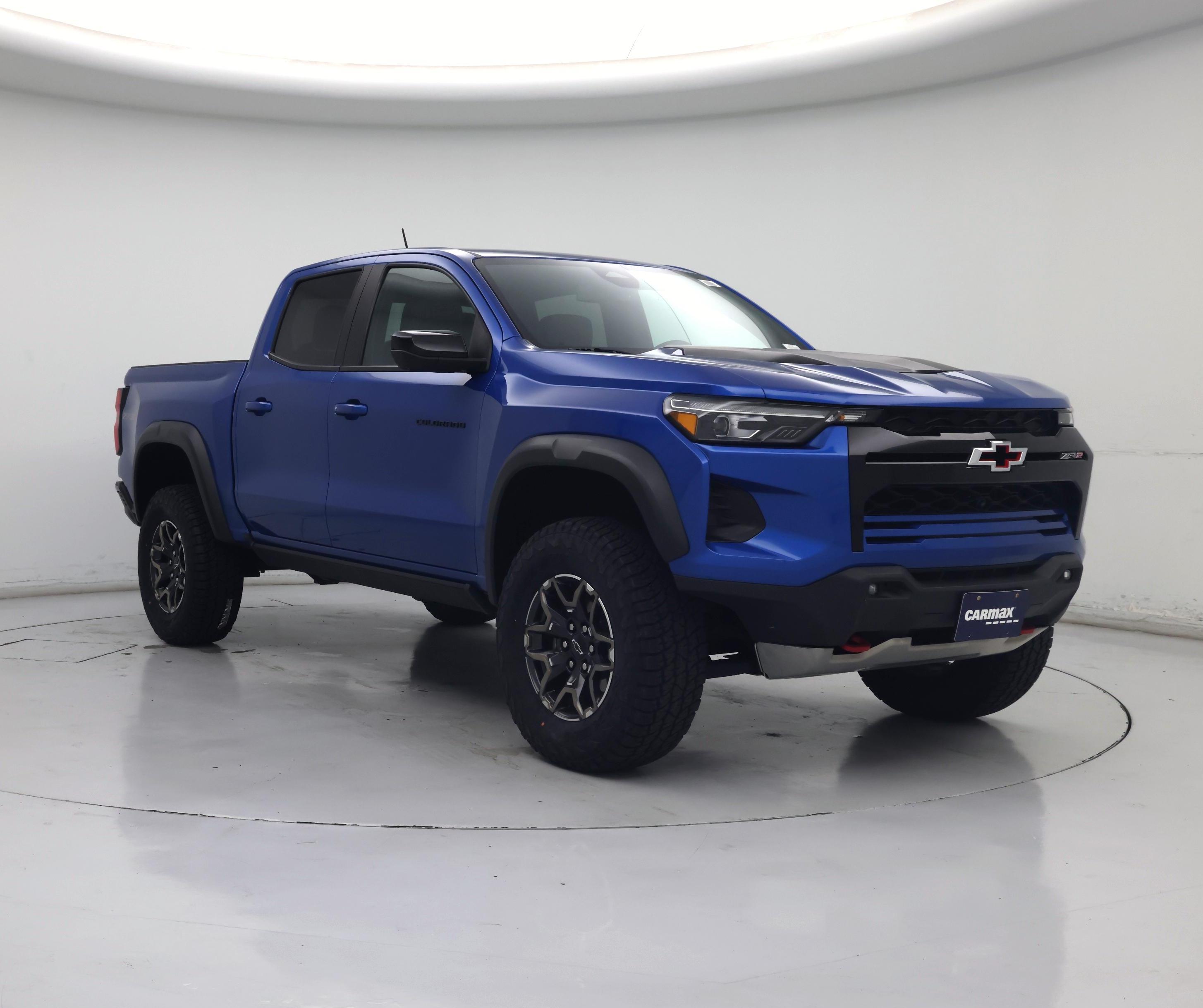 Blue 2023 Chevrolet Colorado Pickup Truck Four-Wheel Drive Automatic
