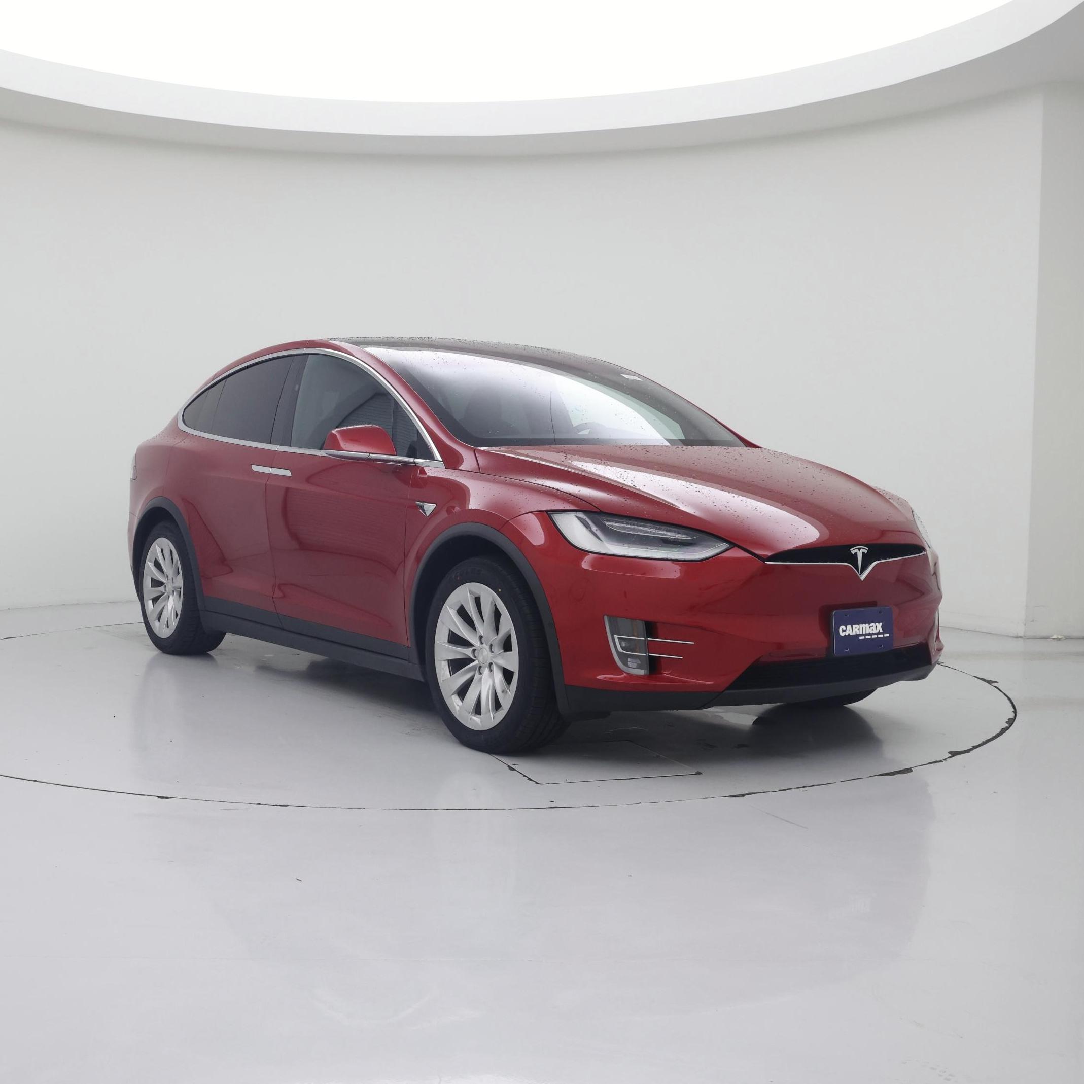 Red 2020 Tesla Model X SUV / Crossover All-Wheel Drive Automatic
