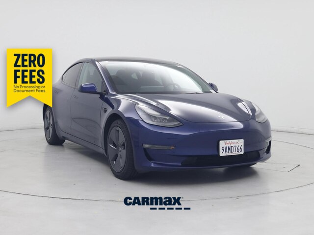 Blue 2022 Tesla Model 3 Sedan All-Wheel Drive Automatic