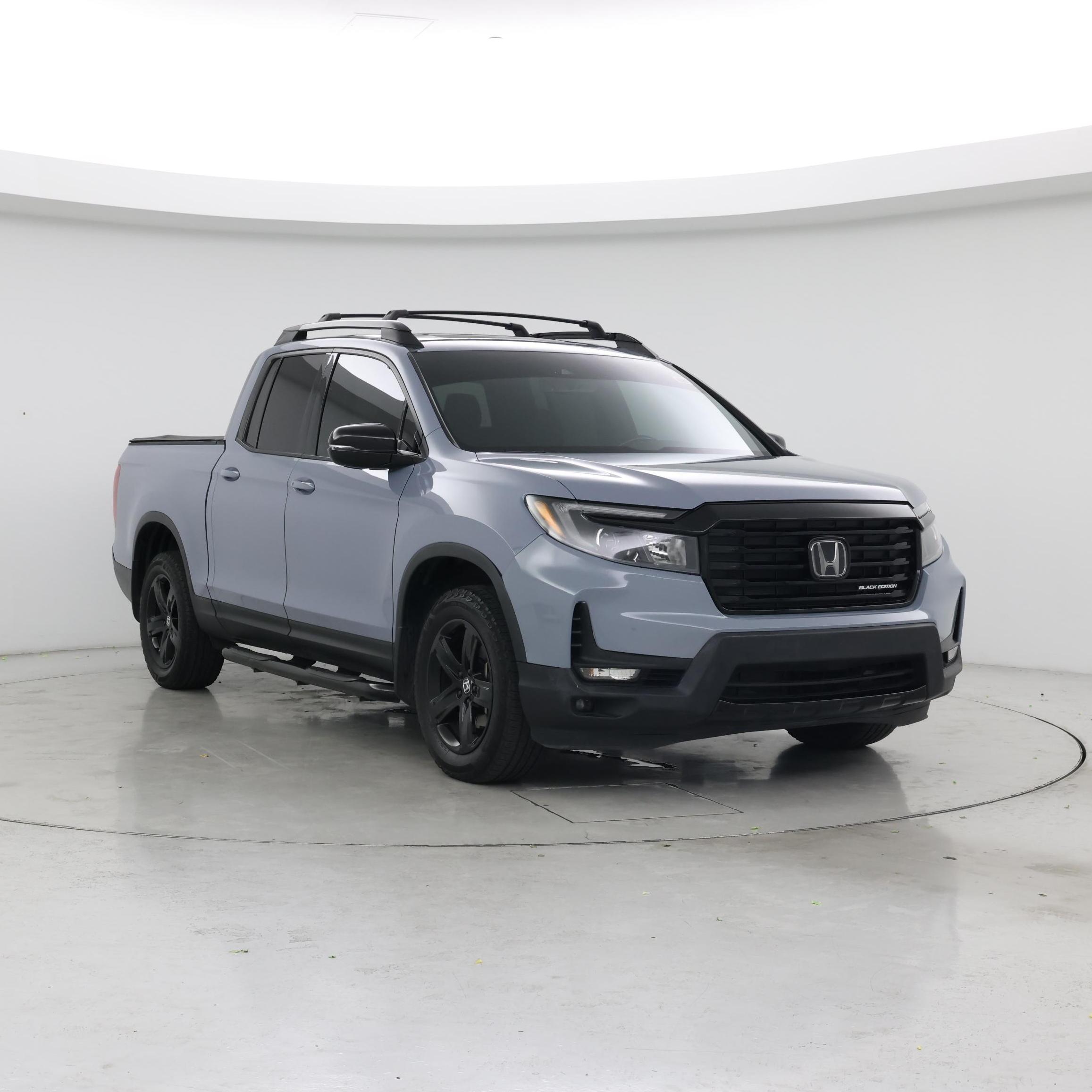 Blue 2022 Honda Ridgeline Pickup Truck All-Wheel Drive Automatic