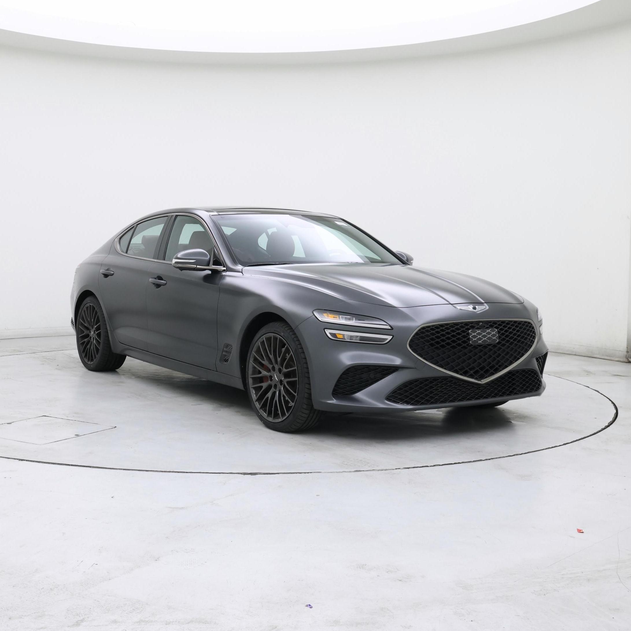 Gray 2022 Genesis G70 Sedan Rear-Wheel Drive Automatic