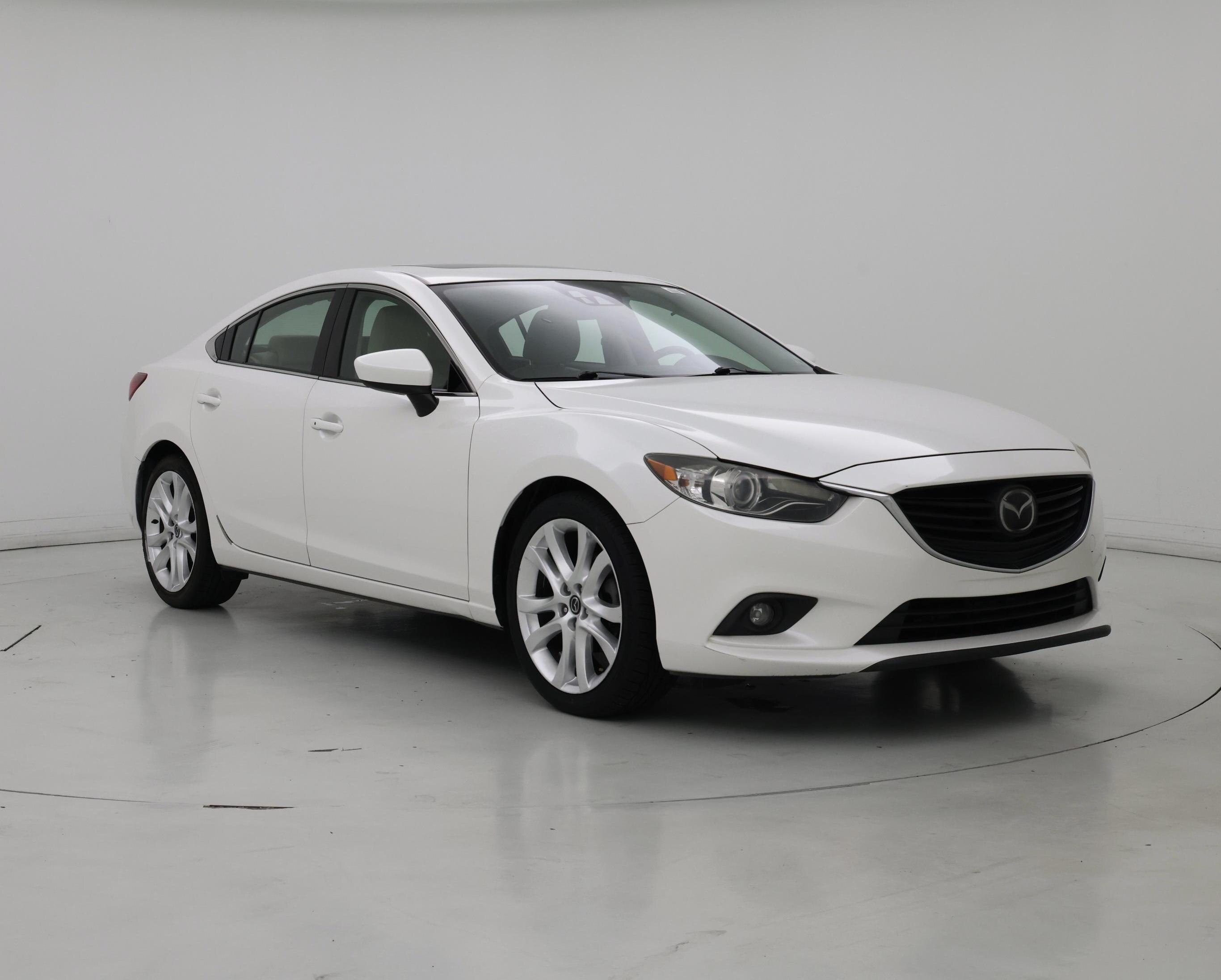 White 2014 Mazda MAZDA6 Sedan Front-Wheel Drive Automatic