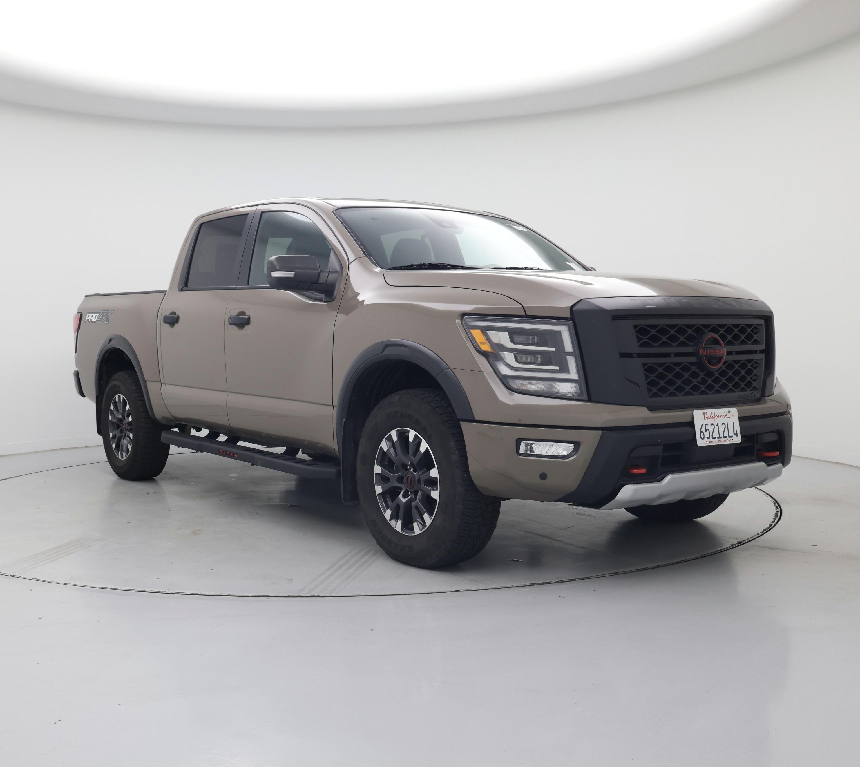 Brown 2024 Nissan Titan Pickup Truck Four-Wheel Drive Automatic