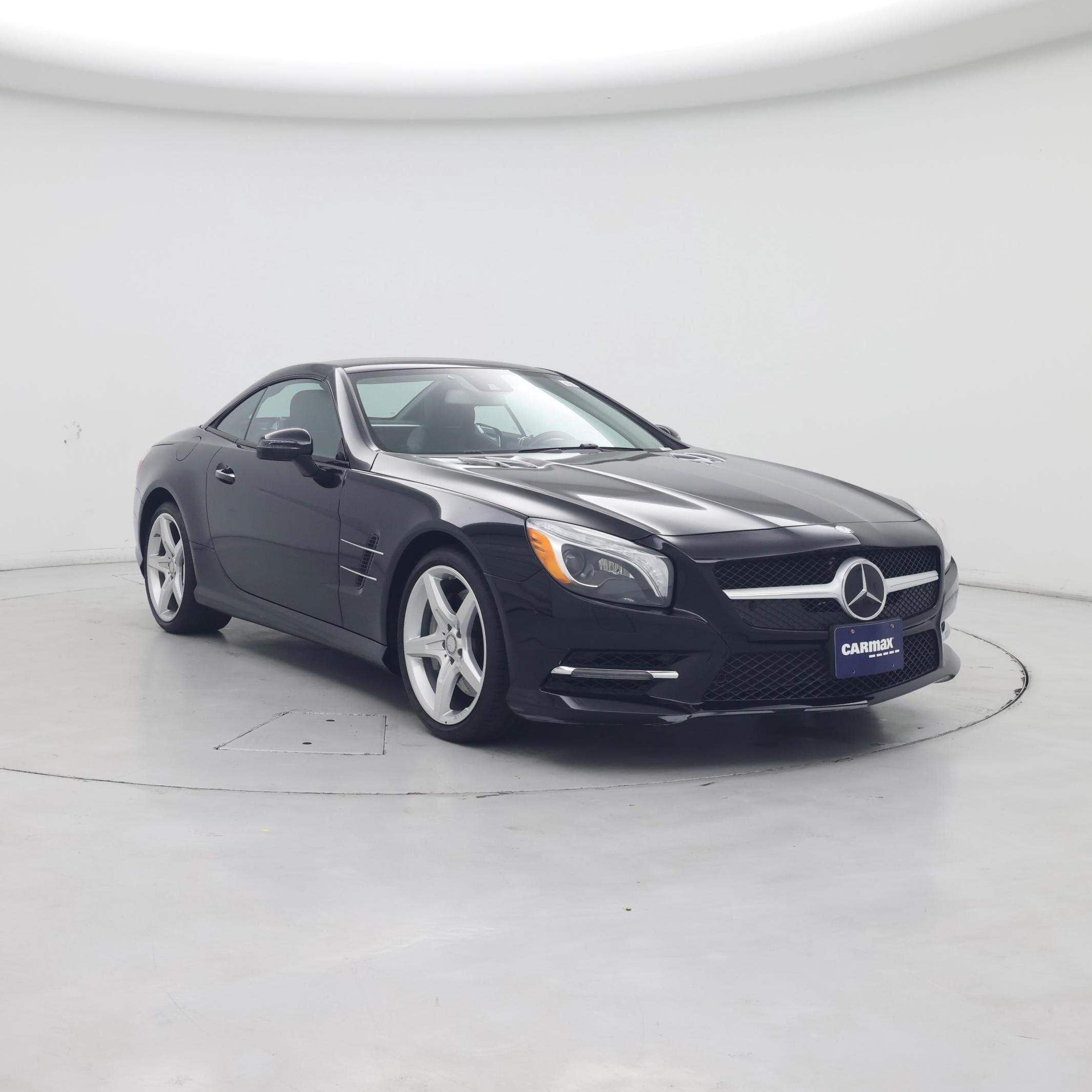 Black 2015 Mercedes-Benz SL-Class Convertible Rear-Wheel Drive Automatic