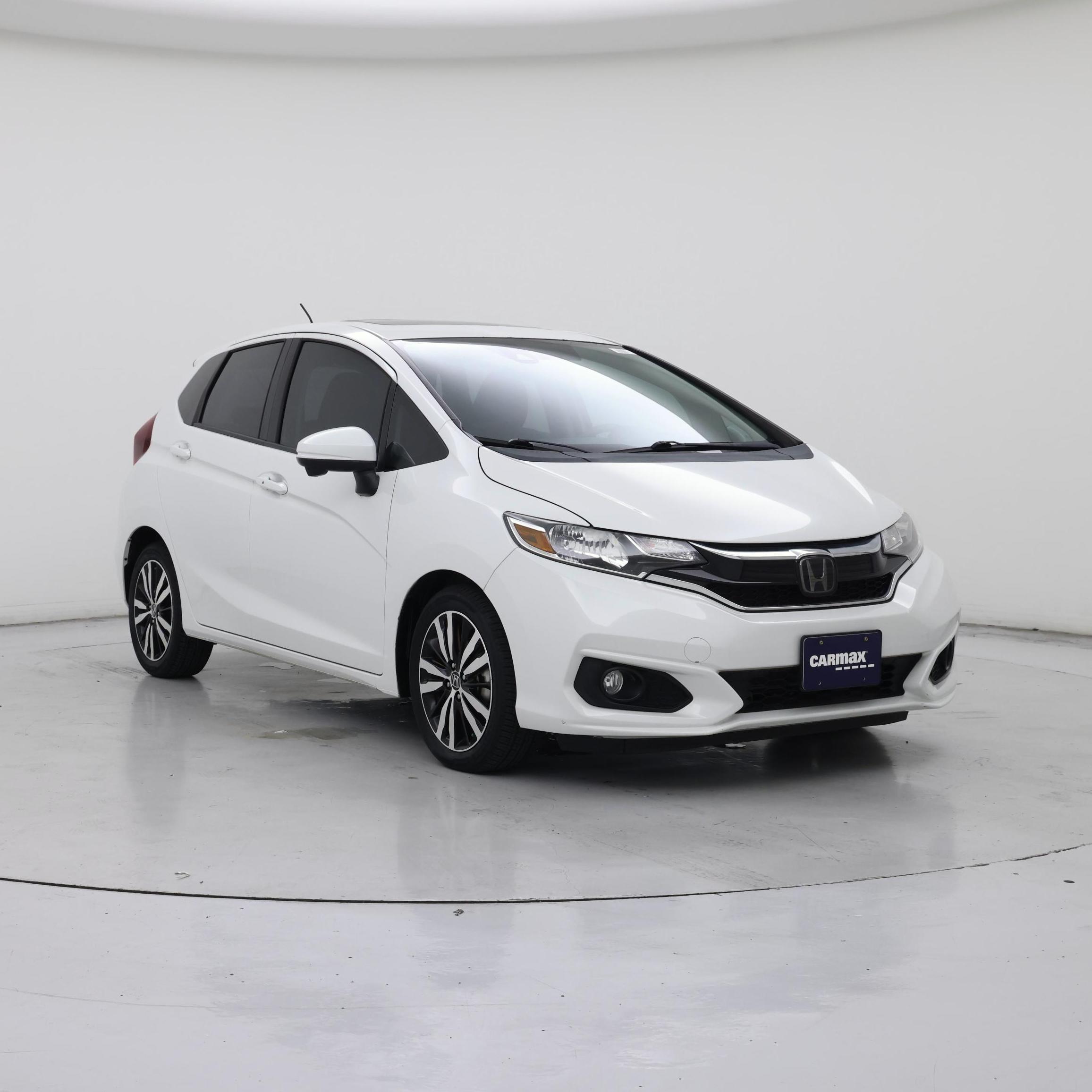 White 2019 Honda Fit Hatchback Front-Wheel Drive Automatic