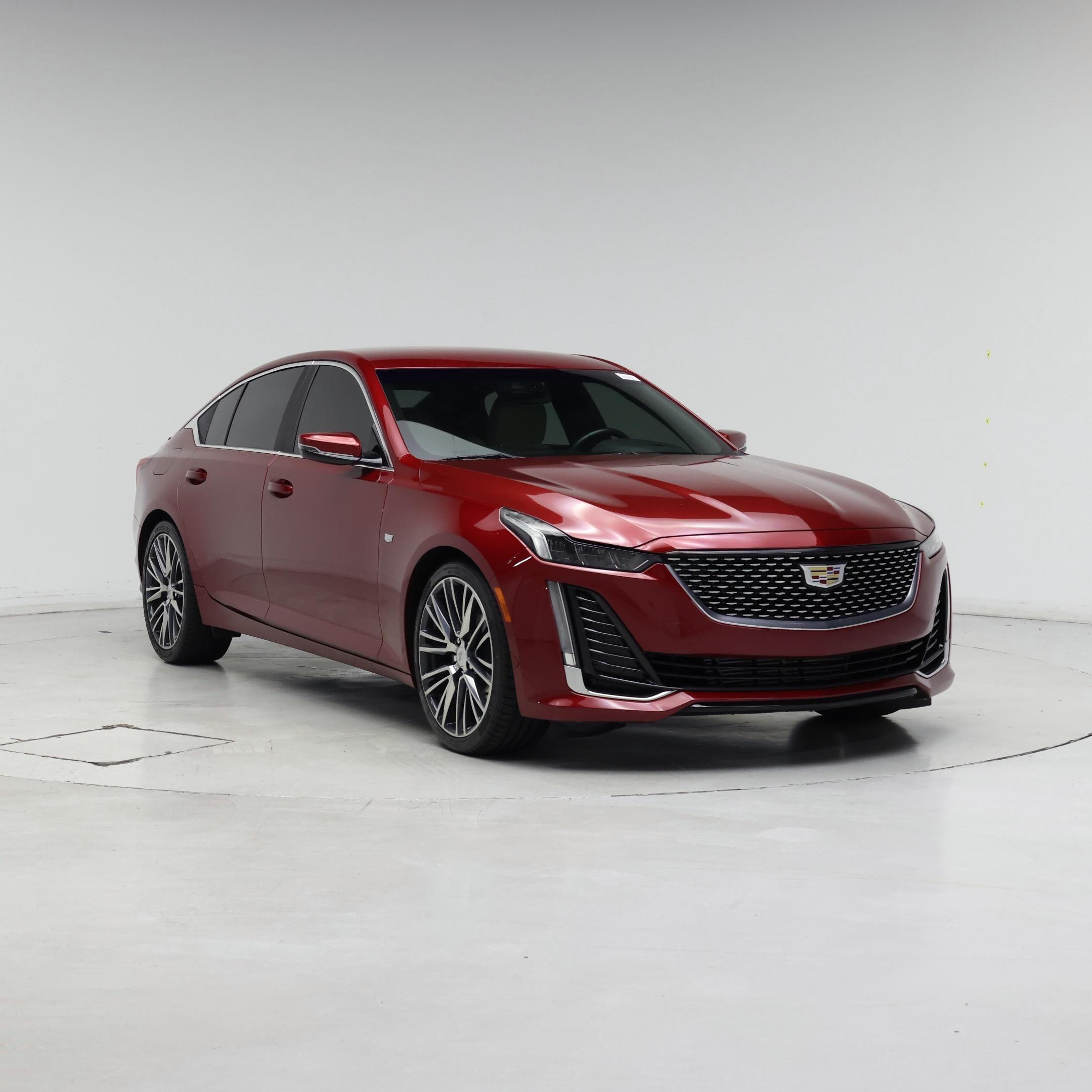 Red 2021 Cadillac CT5 Sedan Rear-Wheel Drive Automatic