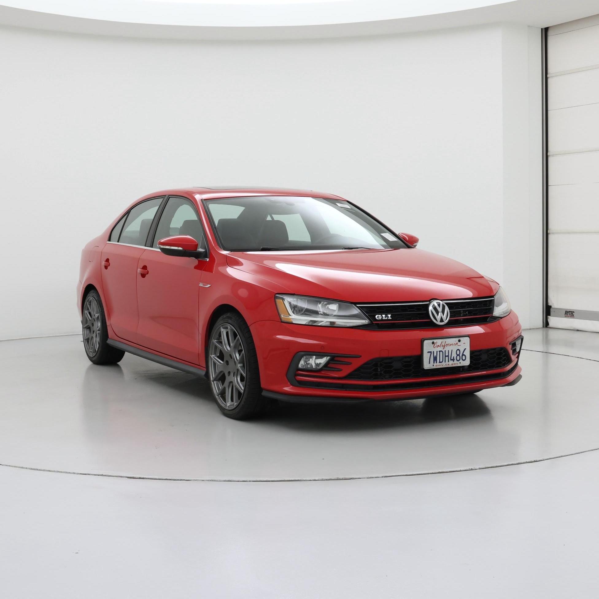 Red 2017 Volkswagen Jetta GLI Sedan Front-Wheel Drive Automatic