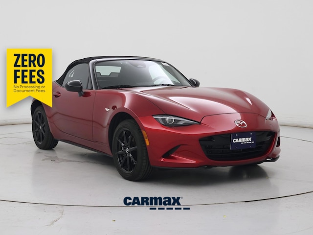 Red 2024 Mazda MX-5 Miata Convertible Rear-Wheel Drive Manual
