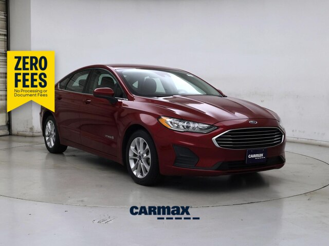 Red 2019 Ford Fusion Hybrid Sedan Front-Wheel Drive Automatic