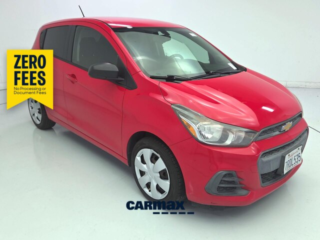 Red 2016 Chevrolet Spark Hatchback Front-Wheel Drive Automatic