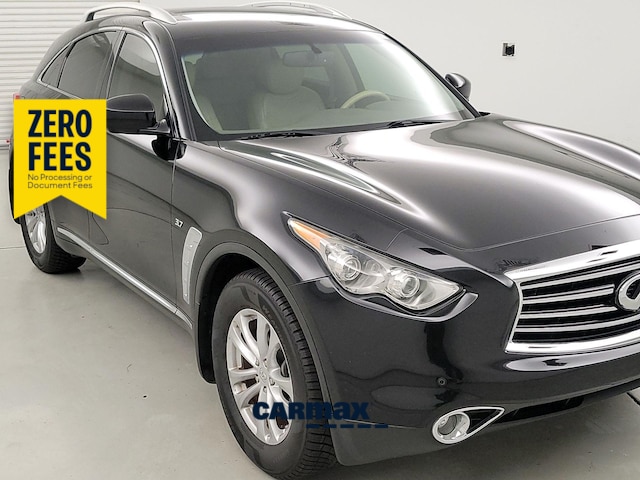 Black 2015 INFINITI QX70 SUV / Crossover Rear-Wheel Drive Automatic
