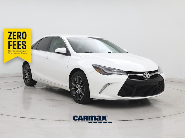 White 2015 Toyota Camry Sedan Front-Wheel Drive Automatic