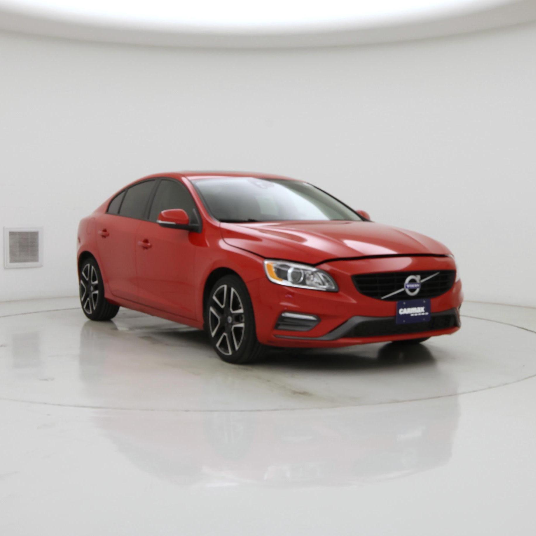 Red 2018 Volvo S60 Sedan Front-Wheel Drive Automatic
