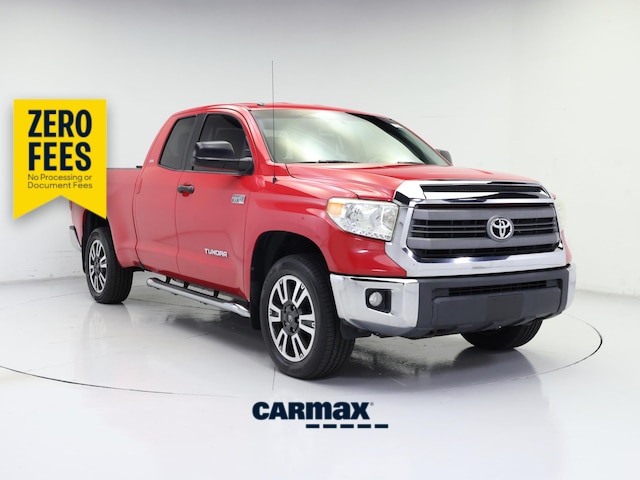 Red 2015 Toyota Tundra Pickup Truck Four-Wheel Drive Automatic