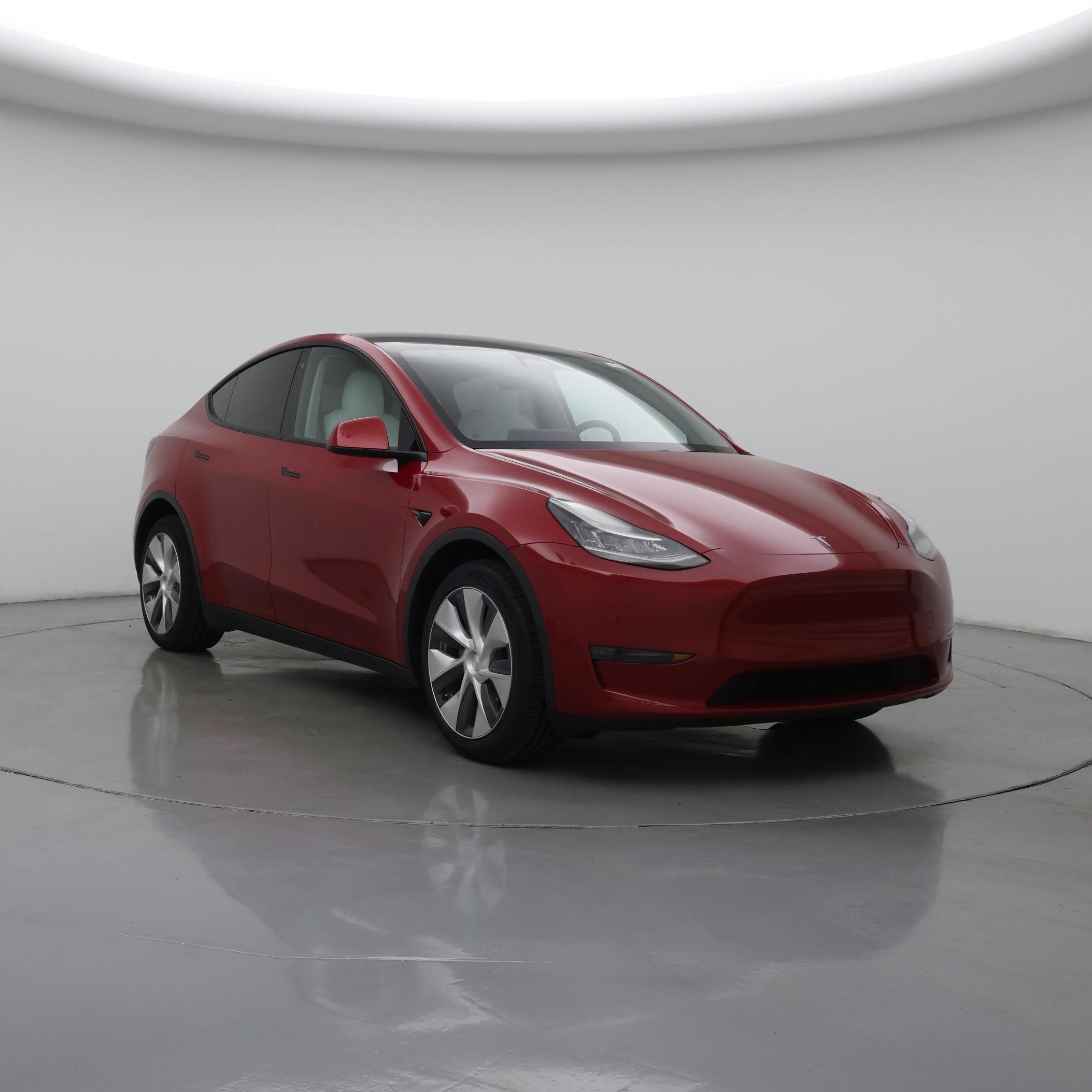 Red 2020 Tesla Model Y SUV / Crossover All-Wheel Drive Automatic
