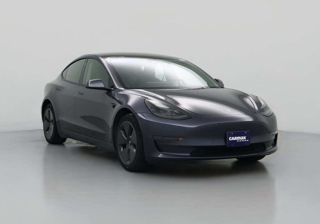 2023 Tesla Model 3 Rear-Wheel Drive in Silver — CarMax photo