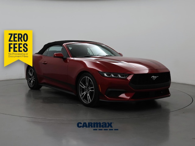 Red 2024 Ford Mustang Convertible Rear-Wheel Drive Automatic