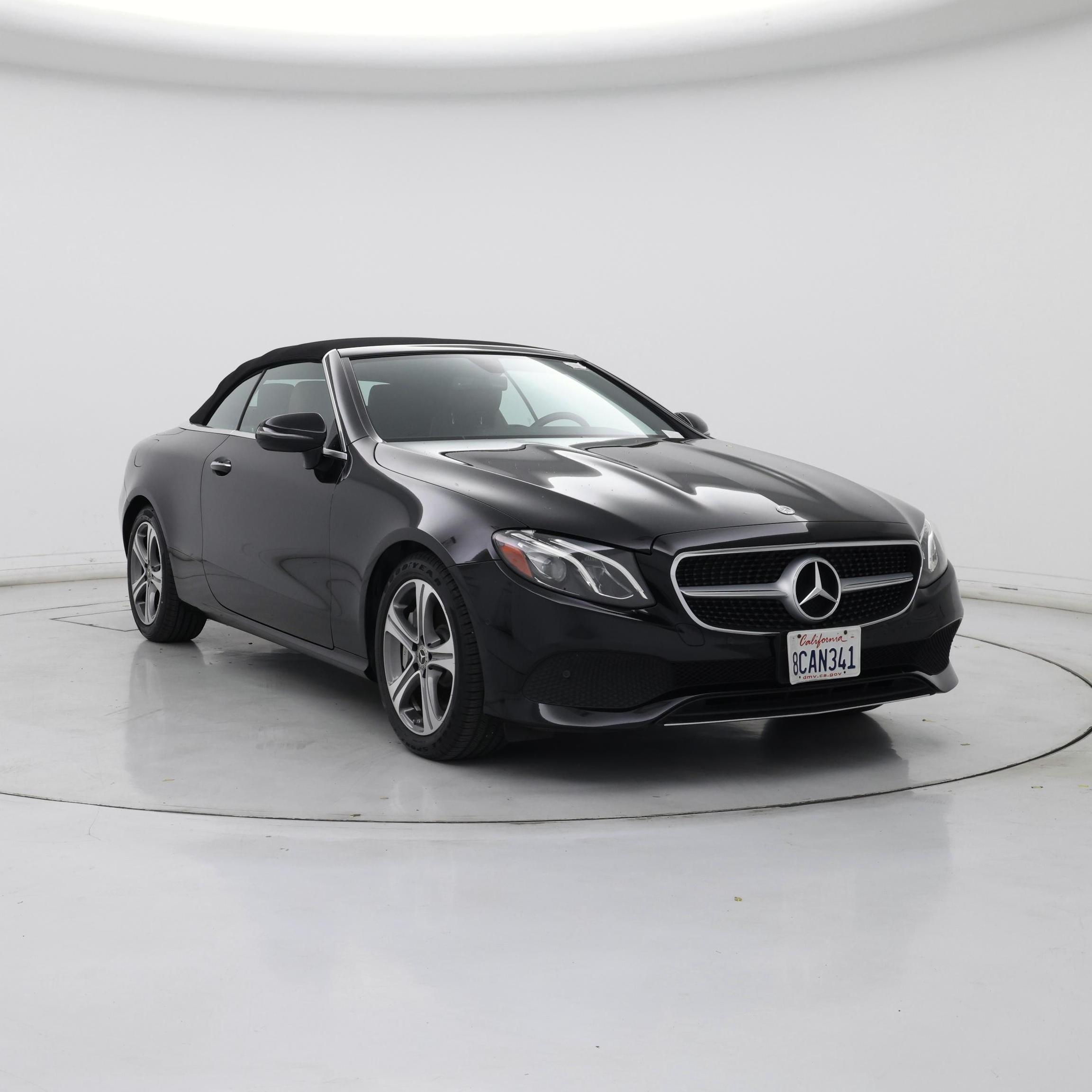 Black 2018 Mercedes-Benz E-Class Convertible Rear-Wheel Drive Automatic