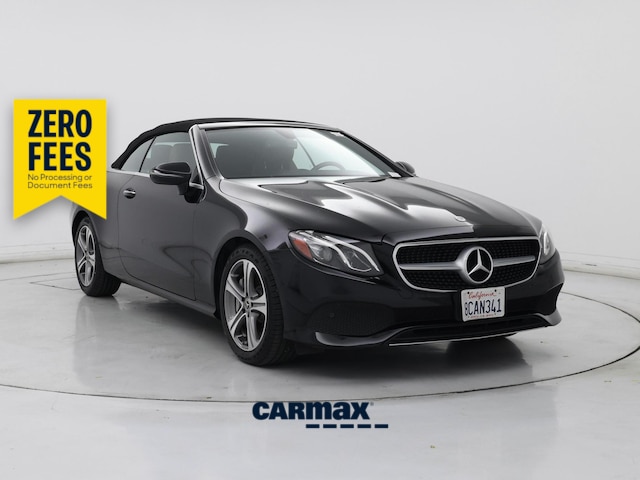 Black 2018 Mercedes-Benz E-Class Convertible Rear-Wheel Drive Automatic