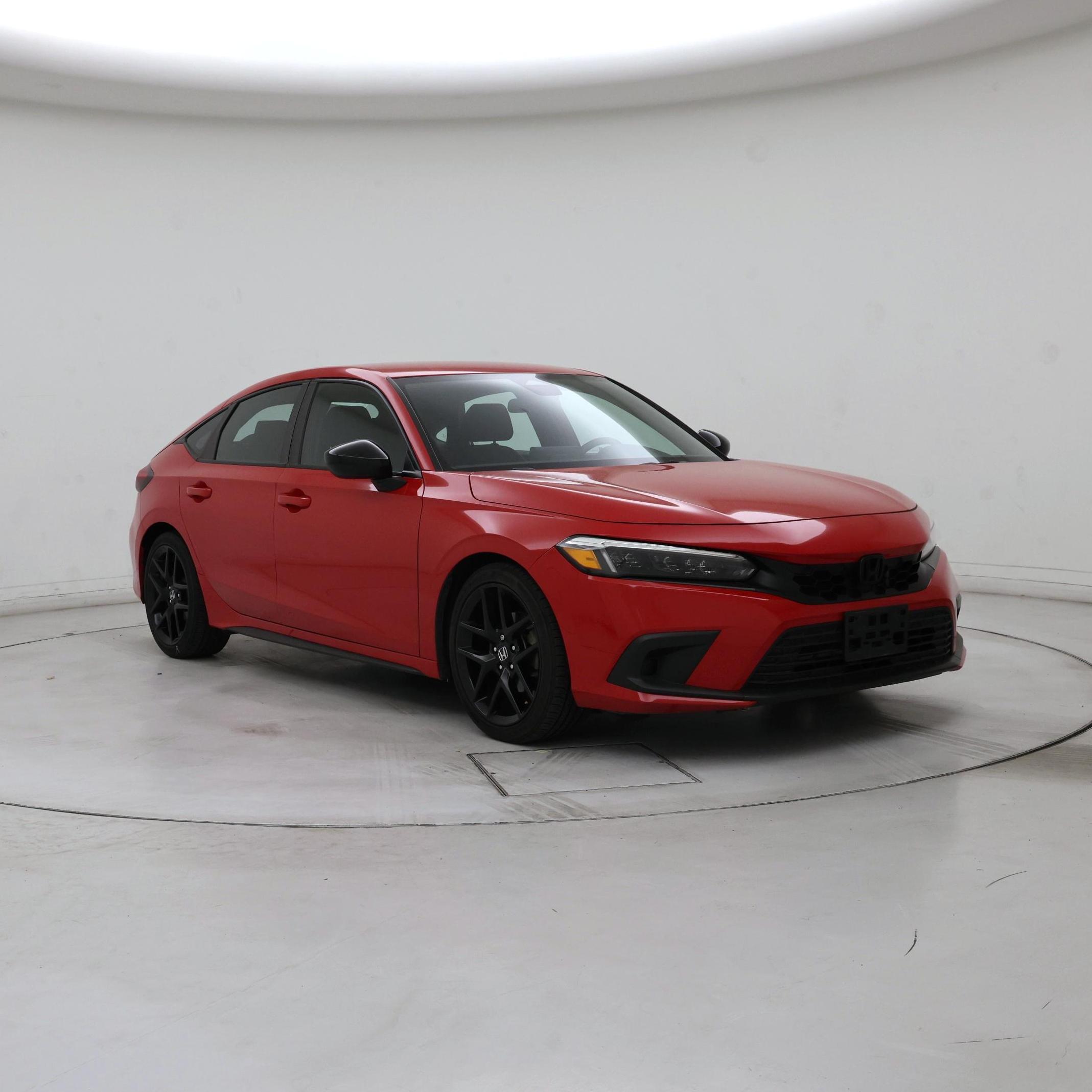 Red 2024 Honda Civic Hatchback Hatchback Front-Wheel Drive Automatic